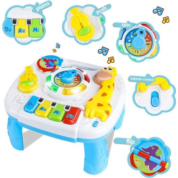 Baby Toys 6 to 12-18 Months Musical Educational Learning Activity Table Center - Picture 2 of 7